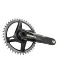 SRAM korby i tarcze - FORCE 1X WIDE D2 DUB IRIDESCENT 175mm - czarny