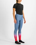 SPORTFUL legginsy - APEX - jasnoniebieski/czerwony
