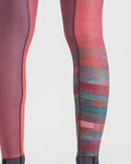SPORTFUL legginsy - APEX - fioletowy/różowy