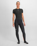 SPORTFUL legginsy - CARDIO TECH PROTECTED W - czarny/pomarańczowy