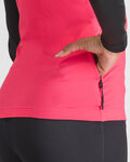 SPORTFUL Zimowa koszulka kolarska z długim rękawem - SQUADRA W - różowy/czarny
