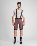 SPORTFUL Krótkie spodnie kolarskie z szelkami - SUPERGIARA - bordowy