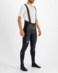 SPORTFUL Długie spodnie kolarskie z szelkami - SUPERGIARA - czarny
