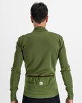 SPORTFUL Zimowa koszulka kolarska z długim rękawem - MONOCROM THERMAL - zielony