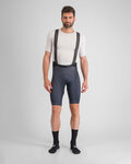 SPORTFUL Krótkie spodnie kolarskie z szelkami - BODYFIT PRO - niebieski