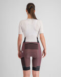 SPORTFUL Krótkie spodnie kolarskie z szelkami - SUPERGIARA - bordowy