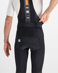 SPORTFUL Krótkie spodnie kolarskie z szelkami - BODYFIT PRO THERMAL - czarny