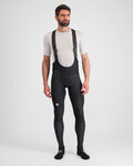 SPORTFUL Długie spodnie kolarskie z szelkami - TOTAL COMFORT - czarny