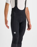 SPORTFUL Długie spodnie kolarskie z szelkami - TOTAL COMFORT - czarny