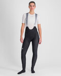 SPORTFUL Długie spodnie kolarskie z szelkami - TOTAL COMFORT W - czarny