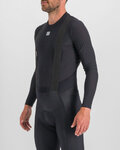 SPORTFUL Kolarska koszulka z długim rękawem - BODYFIT PRO - czarny