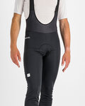 SPORTFUL Długie spodnie kolarskie z szelkami - INFINIUM - czarny