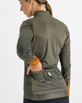 SPORTFUL Zimowa koszulka kolarska z długim rękawem - ROCKET THERMAL - zielony