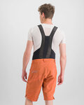 SPORTFUL Krótkie spodnie kolarskie bez szelek - CLIFF GIARA - pomarańczowy
