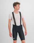SPORTFUL Krótkie spodnie kolarskie z szelkami - BODYFIT CLASSIC - czarny