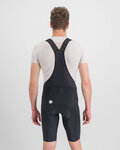 SPORTFUL Krótkie spodnie kolarskie z szelkami - BODYFIT CLASSIC - czarny