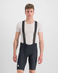 SPORTFUL Krótkie spodnie kolarskie z szelkami - BODYFIT CLASSIC - czarny