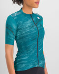 SPORTFUL Koszulka kolarska z krótkim rękawem - CLIFF SUPERGIARA - turkusowy