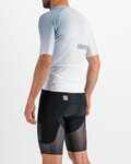 SPORTFUL Koszulka kolarska z krótkim rękawem - BOMBER - biały/szary