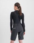 SPORTFUL Kolarska koszulka z długim rękawem - MERINO - czarny