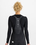 SPORTFUL Kolarska koszulka z długim rękawem - MERINO - czarny