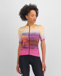 SPORTFUL Koszulka kolarska z krótkim rękawem - FLOW SUPERGIARA - różowy/beżowy
