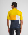 SPORTFUL Koszulka kolarska z krótkim rękawem - SNAP - żółty/niebieski