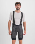 SPORTFUL Krótkie spodnie kolarskie z szelkami - SKY RIDER SUPERGIARA - szary