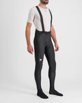 SPORTFUL Długie spodnie kolarskie z szelkami - BODYFIT PRO - czarny