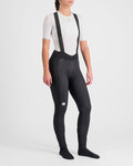 SPORTFUL Długie spodnie kolarskie z szelkami - BODYFIT PRO W - czarny