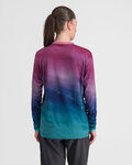 SPORTFUL Kolarska koszulka z długim rękawem - FLOW GIARA - fioletowy/niebieski