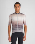 SPORTFUL Koszulka kolarska z krótkim rękawem - FLOW SUPERGIARA - beżowy/biały