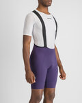 SPORTFUL Krótkie spodnie kolarskie z szelkami - SRK - fioletowy