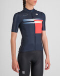 SPORTFUL Koszulka kolarska z krótkim rękawem - GRUPPETTO - niebieski/czerwony