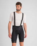 SPORTFUL Krótkie spodnie kolarskie z szelkami - FIANDRE - czarny