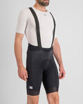 SPORTFUL Krótkie spodnie kolarskie z szelkami - FIANDRE - czarny