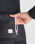 SPORTFUL Zimowa koszulka kolarska z długim rękawem - SRK THERMAL W - czarny