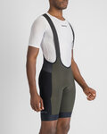 SPORTFUL Krótkie spodnie kolarskie z szelkami - SUPERGIARA 2 - zielony/czarny