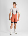 SPORTFUL Krótkie spodnie kolarskie z szelkami - GIARA 2 - pomarańczowy