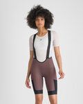 SPORTFUL Krótkie spodnie kolarskie z szelkami - SUPERGIARA 2 W - fioletowy
