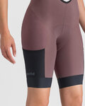 SPORTFUL Krótkie spodnie kolarskie z szelkami - SUPERGIARA 2 W - fioletowy