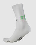 SPORTFUL Kolarskie klasyczne skarpetki - RIDE DOLOMITES - biały/zielony