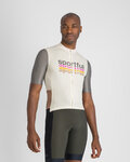 SPORTFUL Koszulka kolarska z krótkim rękawem - SUPERGIARA 2 - kość słoniowa/szary