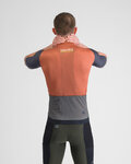 SPORTFUL Koszulka kolarska z krótkim rękawem - SUPERGIARA 2 - pomarańczowy/niebieski