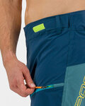 KARPOS Krótkie spodnie kolarskie bez szelek - RAPID BAGGY - niebieski/zielony