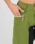 KARPOS Krótkie spodnie kolarskie bez szelek - BALLISTIC EVO - zielony