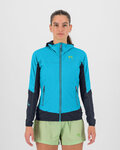 KARPOS Kolarska kurtka przeciwwiatrowa - LAVAREDO W - jasnoniebieski/niebieski