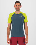 KARPOS Kolarska koszulka z krótkim rękawem - LAVAREDO - zielony/żółty