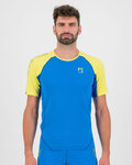 KARPOS Kolarska koszulka z krótkim rękawem - LAVAREDO - niebieski/żółty