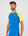 KARPOS Kolarska koszulka z krótkim rękawem - LAVAREDO - niebieski/żółty